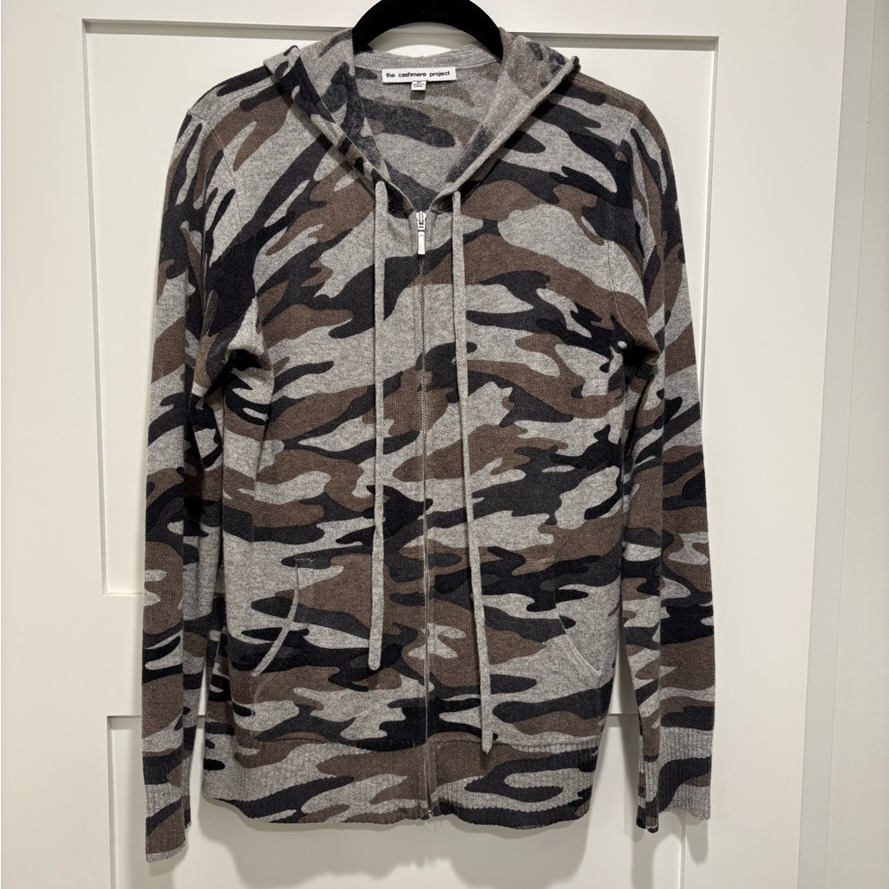 Cashmere Camo Hoodie - Size Medium
